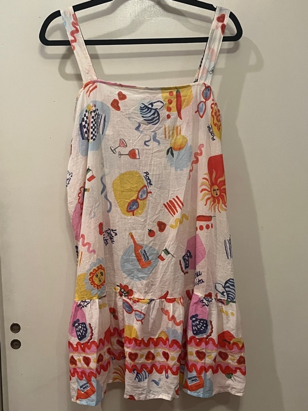 True Destinations Roma Colorful Summer Print Sundress Size XL